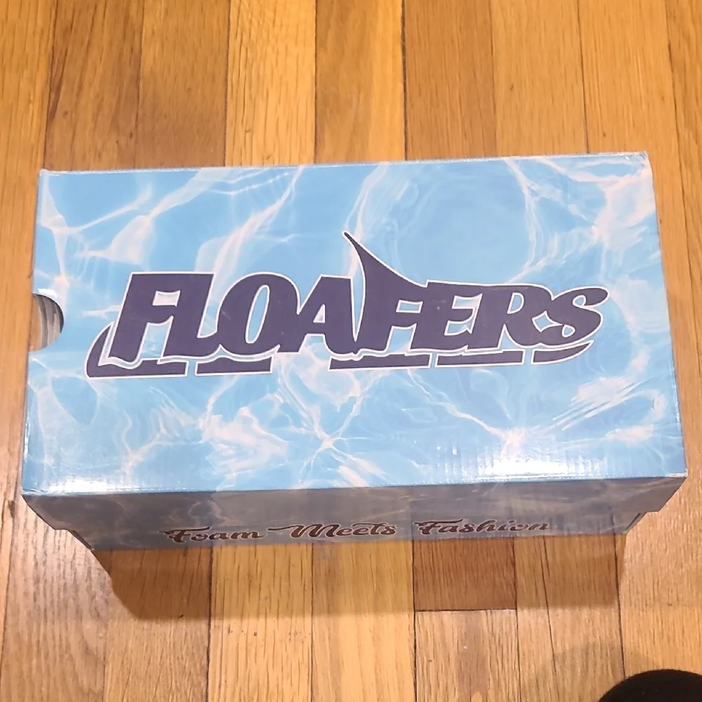 Floafers-Men's Water Shoes - Brown With Gold Accent. - Picture 8 of 9